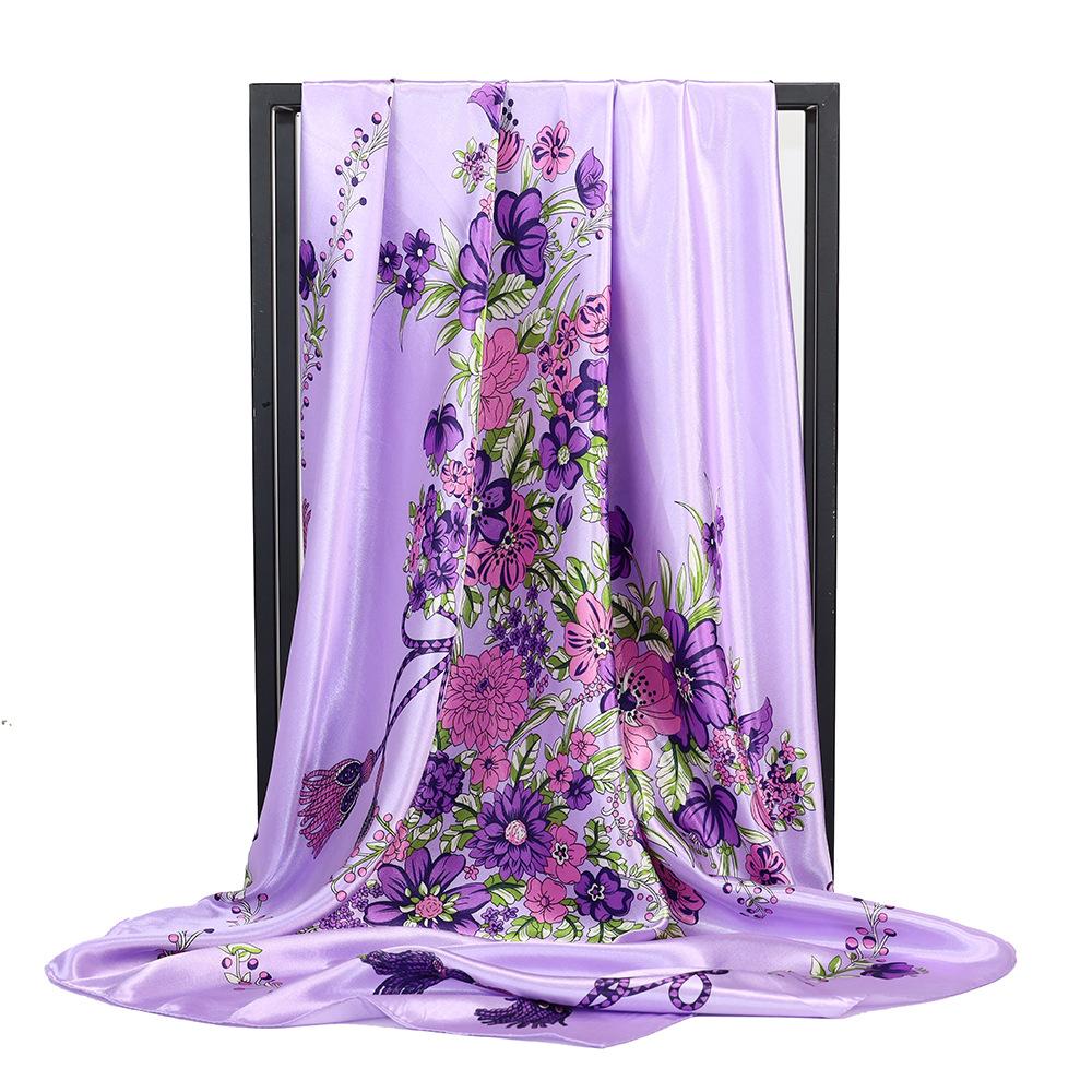 High-quality Luxurious Silk Scarves Headband Scarfs Neck Scarf For Women Chain Silk Scarf Women's Decorative Shawl