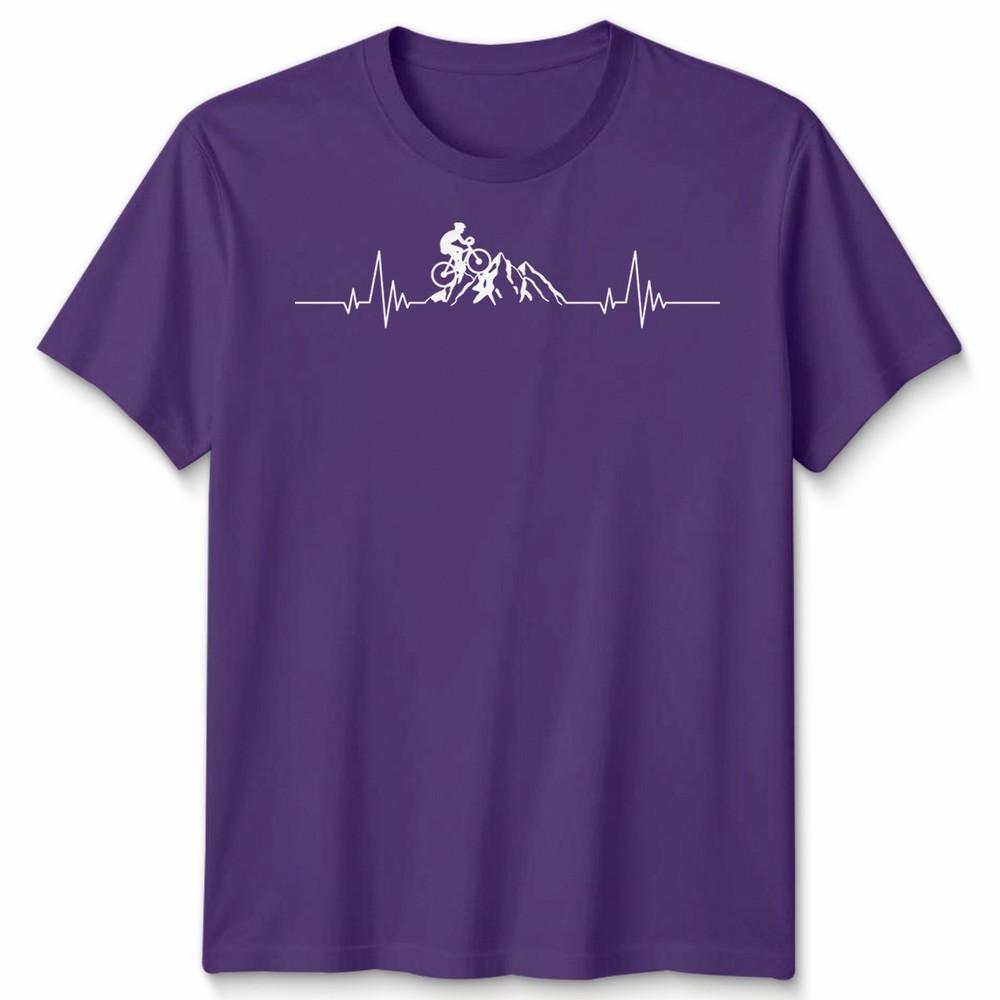 Heartbeat Mountain Bike Unisex T Shirt Cycling Adventure Fun Cool Quality New