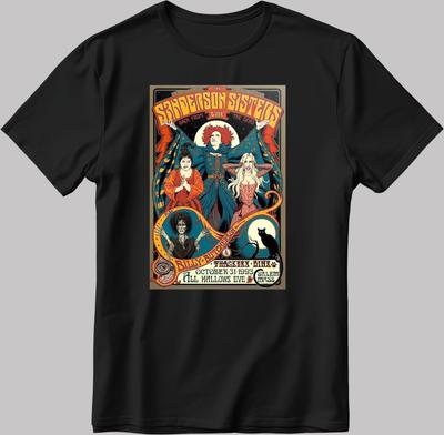 Футболка с коротким рукавом Sanderson Sisters Hocus Pocus W/B Мужская/Женская A138