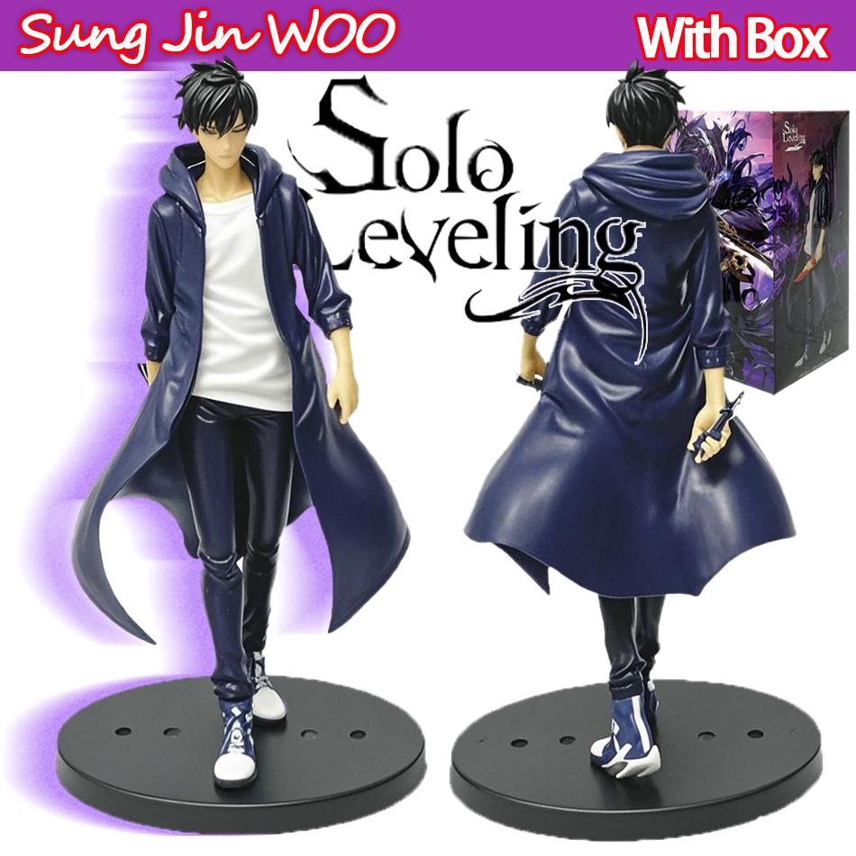 Фигурка Sung Jinwoo из аниме Solos Levelings, экшен-фигурка, 21 см, ПВХ, коллекционная фигурка, модель, игрушка, подарок на Новый год