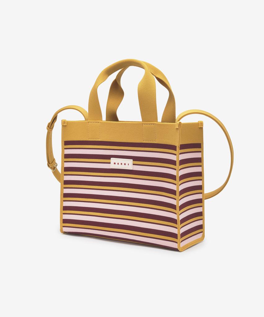 Marni Striped Jacquard Knit Shopper Bag - Multicolor / Shmp0083Q1P6485Zo729