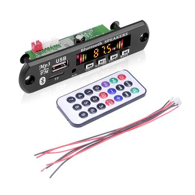 Bluetooth 5.0 12 В 18 В MP3 WMA декодер плата автомобильный аудио USB TF FM радио модуль беспроводной MP3-плеер с пультом дистанционного управления автомобильный комплект