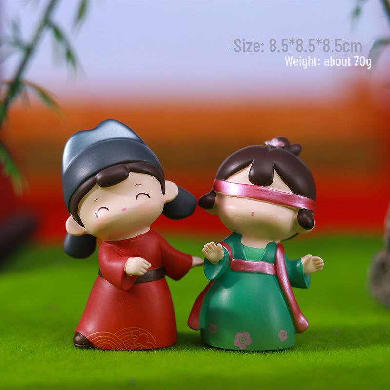 Креативный держатель для телефона в стиле династии Тан: Изысканный орнамент из смолы