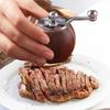 Wooden Spherical Pepper Grinder Hand-cranked Salt and Pepper Bottle Pepper Mill  Pasta