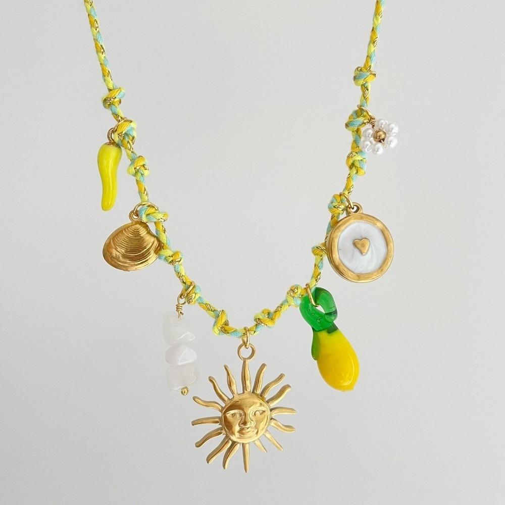 Starfish Conch Shell Necklace Boho Charm Pearl Pendant Necklace Vintage Seashell Choker  Gifts