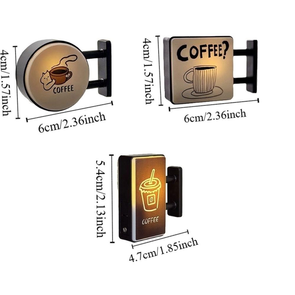 Магнитная вывеска «Кофейный уголок» Миниатюрная перфорированная доска Наклейка на холодильник Туризм