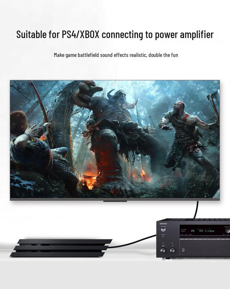 Оптический аудиокабель Toslink: Подключение SPDIF для телевизора, саундбара, усилителя, проектора.