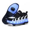 Runaway Shoes Students Boys Girls Adult Roller Skates LED Charging Light Shoes with Wheels