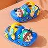 Сандалии для девочек, детские летние тапочки со съемной мягкой подошвой для дома, нескользящие, с рисунком для мальчиков