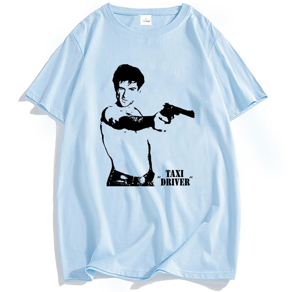 Taxi Driver T-Shirt Classic Movie Graphic Tee Robert De Niro Film Merch Cotton Short Sleeve Tshirts Men Women Unisex Tops