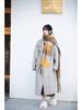 Korean Style Women's Long-Haired Double-Faced Wool Cashmere Cocoon Coat