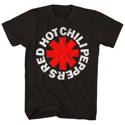 Red Hot Chili Peppers Классическая Звезда Мужская Футболка Музыка Классическая Футболка Группы Черная