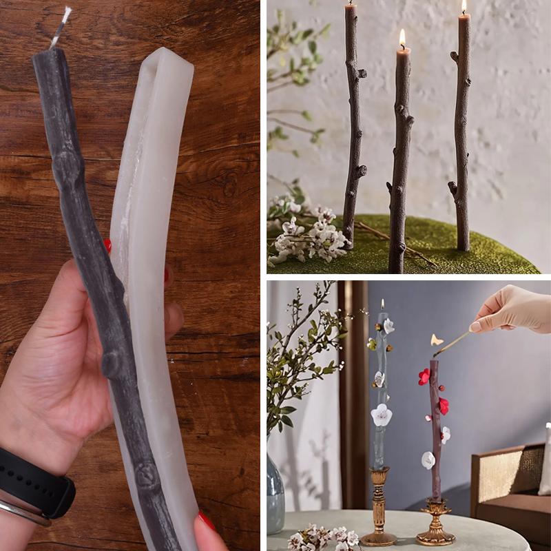 1шт украшения новые поступления силиконовые формы креативные ароматические свечи формы украшения дома моделирование растений ветка дерева