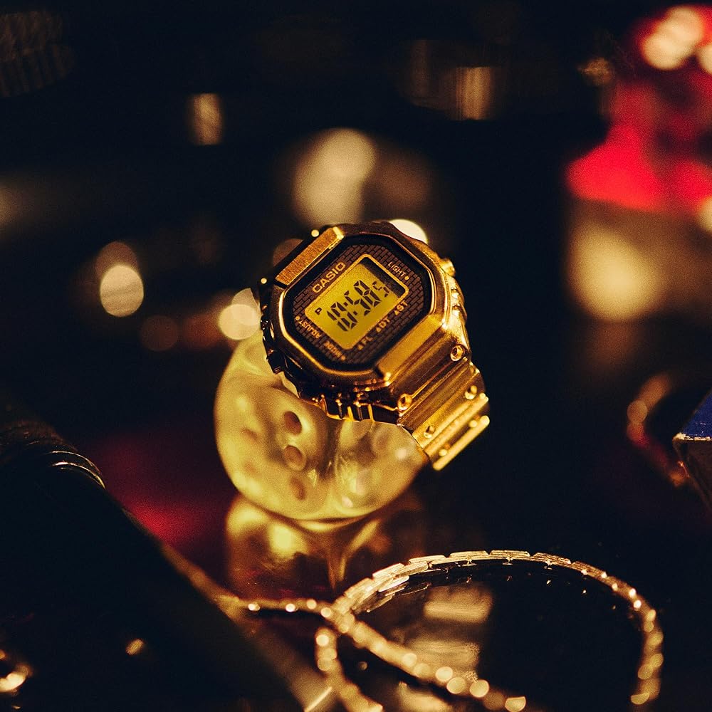 Casio Casio Collection Кольцо-часы CRW-001G-9JR Мужские Золотой (Подлинный отечественный продукт)