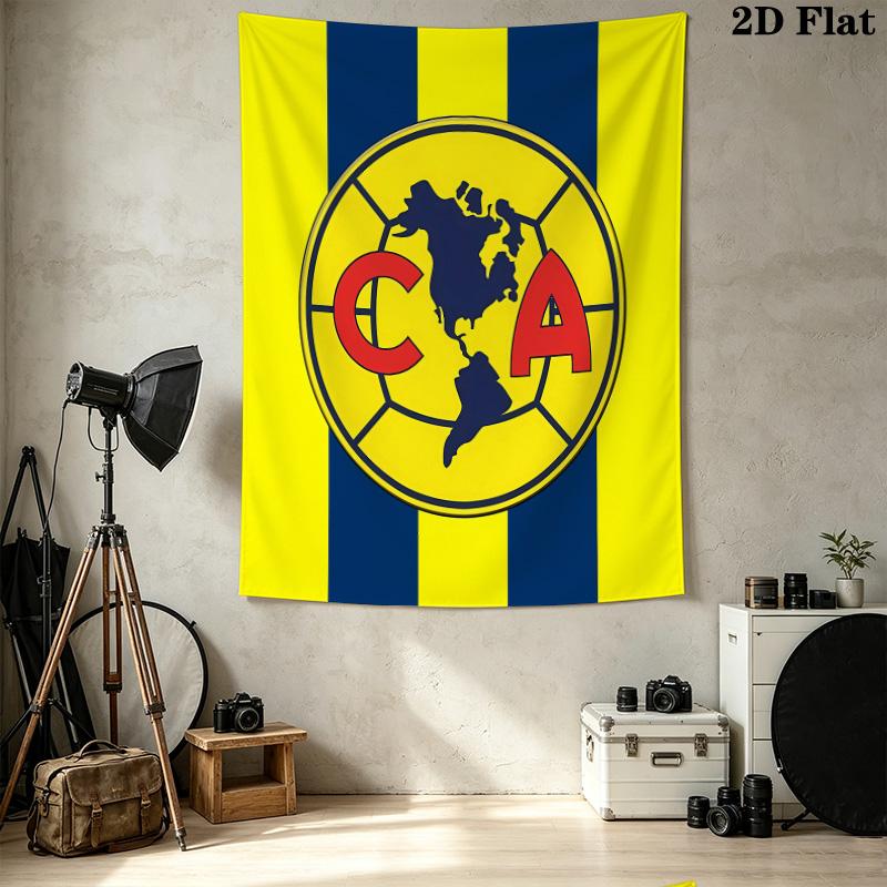 America Football Club Wall Tapestry Aesthetic Wall Hanging Printed Fabric Blanket Decorative Tapestries For Bedroom Living Room Home Decor