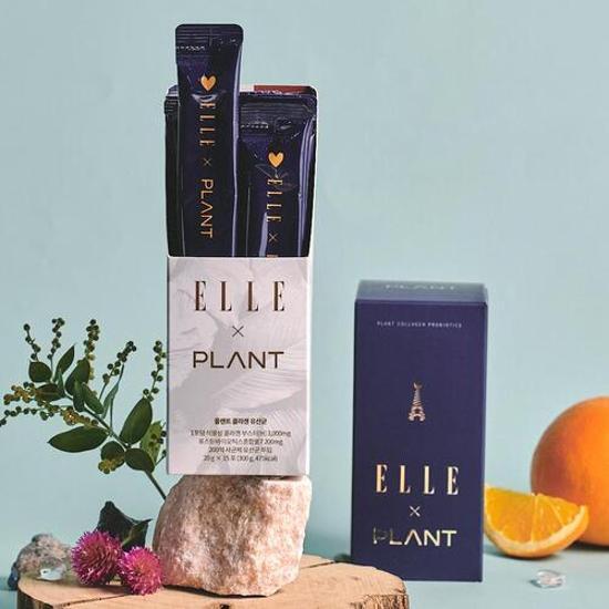 PLANT Коллаген Молочнокислые бактерии ELLE Edition (тип жидкости) 15 пакетов (15-дневный запас)
