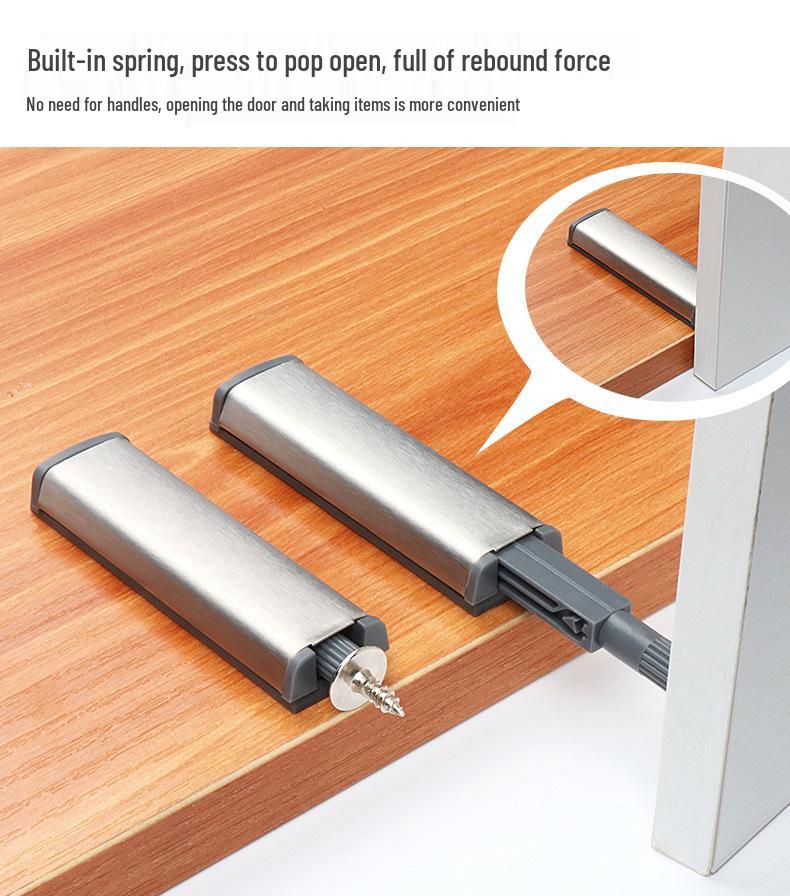 Магнитная защелка Kinnate без ручки из нержавеющей стали для кухонных, платяных и гардеробных дверей