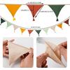 Fabric Bunting Banner, 2 Pack Handmade Neutral String Banner with Tassel Each 8.5 ft 10 Flags Nursery Wall Hanging Wedding Birthday Home Baby Shower