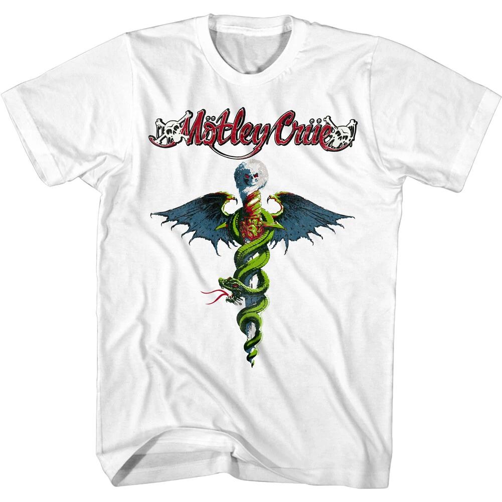 Motley Crue Dr Feel Good Album Men's TShirt Rock Band Heavy Metal Concert Tour High-end Luxury Is for Both Men and Women Top Y2k