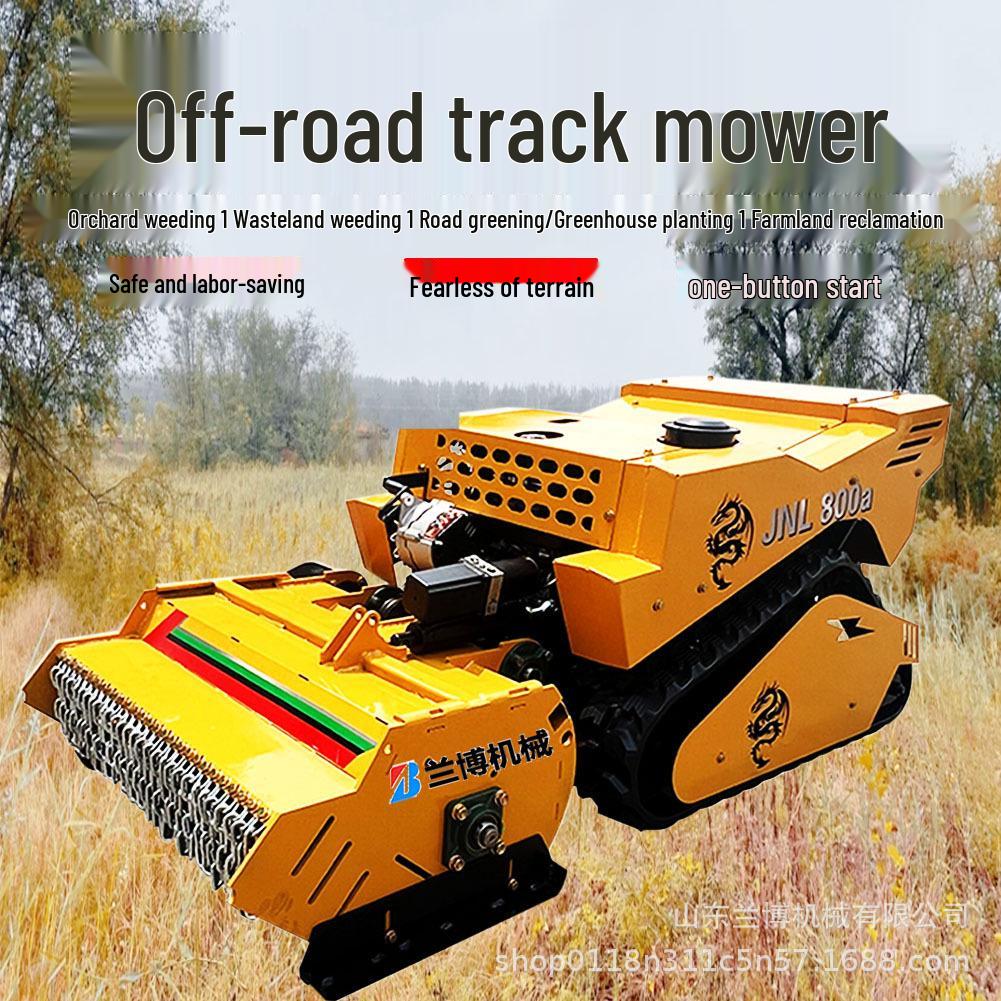 All-Terrain Remote Control Diesel Lawn Mower & Mulcher for Garden & Shrub Reclamation