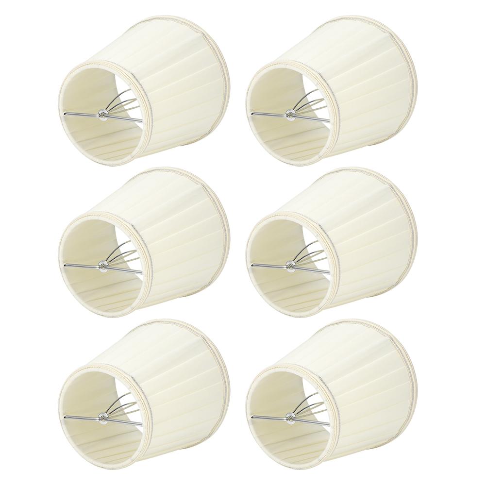 6PCS Modern Fabric Lampshade Light Cover Decoration for Home Chandelier Wall Pendant Lamp