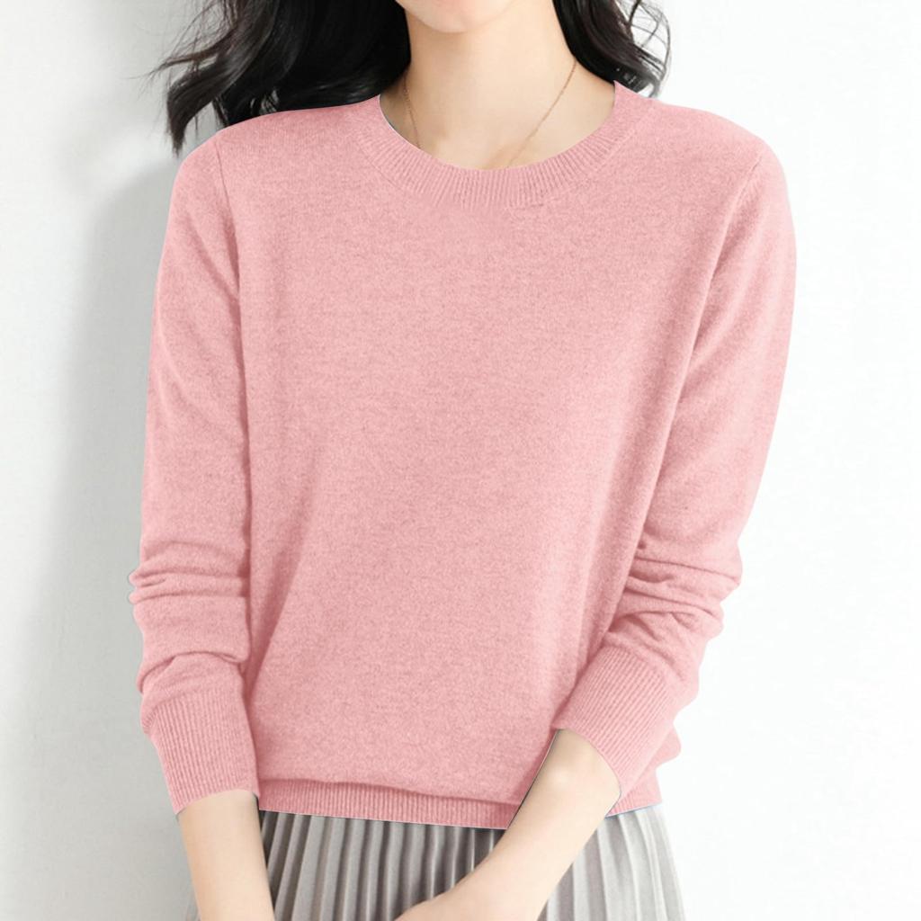Women's Fashion Casual Long Sleeve Soft Comfort Knit Top