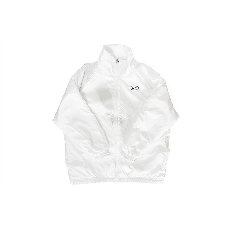 Nike Спортивная одежда Swoosh Big Logo Двусторонняя куртка из шерпа Женская куртка Белая CZ4064-100