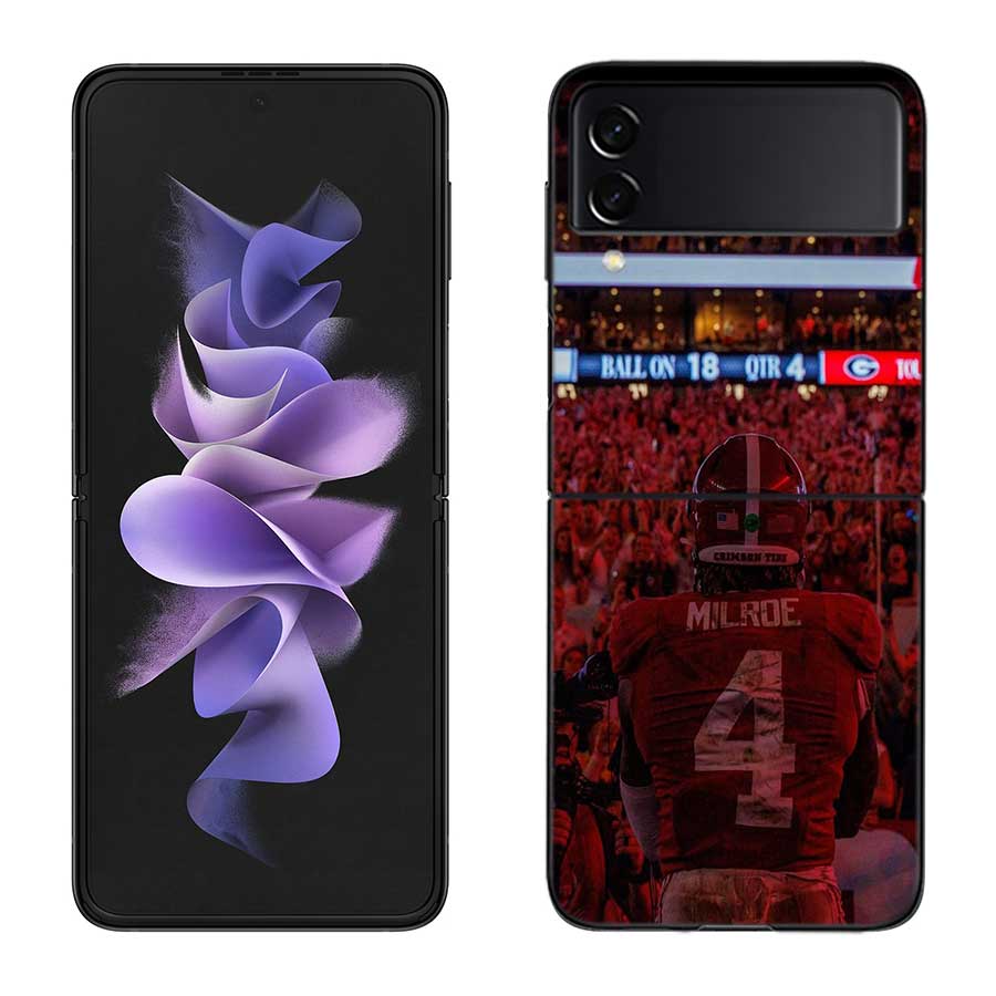 Эстетика Предельной Прочности Регби Чехол Для Телефона Для Samsung Z Flip 7 6 5G Galaxy Z Flip 5 4 3 Черный Жесткий Чехол-Крышка Роскошный ПК She