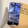 Христианский Иисус Христос Библейский Стих Чехол для Телефона Для iPhone 17 16 14 13 12 11 15 Pro Max mini XR 16e 15 16 Plus 17 Air Полное Покрытие