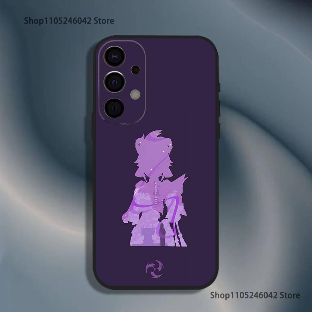 G-Genshin Impact Арлекино Для Чехла Телефона Samsung S25,S24,S21,S22,S23,S30,Ultra,S20,Plus,Fe,Lite,5G Черный Чехол