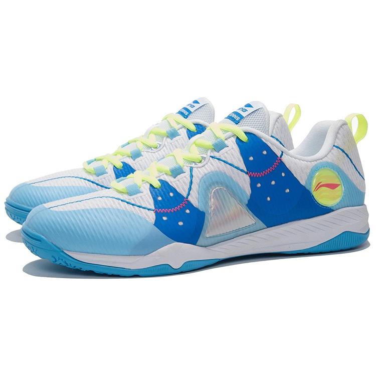 Li Ning Кроссовки для тренировок с накладками, низкие, унисекс, Бело-синие APPR017-1