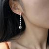Новые серьги-подвески из стерлингового серебра 925 пробы с жемчугом, индивидуальный простой стиль, подарок на день рождения для женщин, изысканные украшения