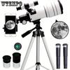Afterwave Professional Astronomical Telescope - 75X Magnification, 70mm Objective Lens for Stargazing, Moon Watching & Distant Scenery Observation