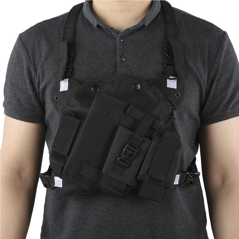 Наклонная двухсторонняя радиосвязь Регулируемая нагрудная сумка-карман для рации для военных госпиталей