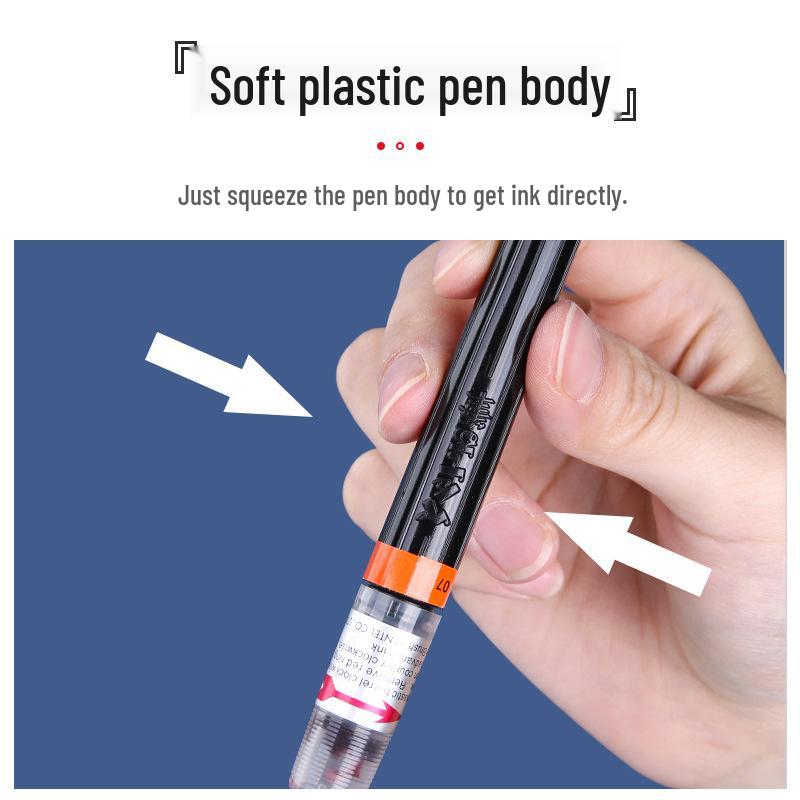 Кисть-перо Pentel Japan со средним наконечником, быстросохнущая, для акварели и каллиграфии, со сменными чернилами