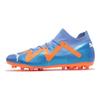 Puma Future Pro Круглый Носок Шнуровка MG (Резиновые короткие шипы) Тканевые футбольные бутсы Мужские футбольные бутсы Синие Оранжевые 107173-01