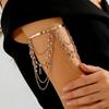 Resort Wind Open Arm Bracelet Punk Style Tassel Arm Ring Creative Fringed Arm Ring  Beach