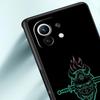 Чехол для Xiaomi Poco X4 X3 NFC F3 F4 M3 M4 Mi Note 12T 10 11 Ultra 11T 13 Pro 10T 12 Lite 9T 5G Мягкий чехол Samurai Oni Mask неоновая