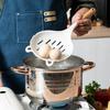1 шт. Неприлипающая кухонная ложка-фильтр, лопатка для готовки, дуршлаг-ложка, силиконовая ложка-дуршлаг, дуршлаг, лопатка с прорезями, аксессуары