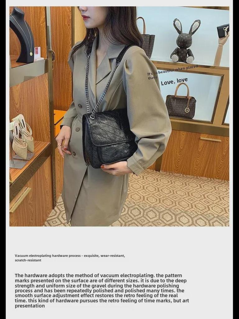 Женская сумка-мессенджер и сумка-цепочка Yangshulin из натуральной кожи большой вместимости – модная и универсальная