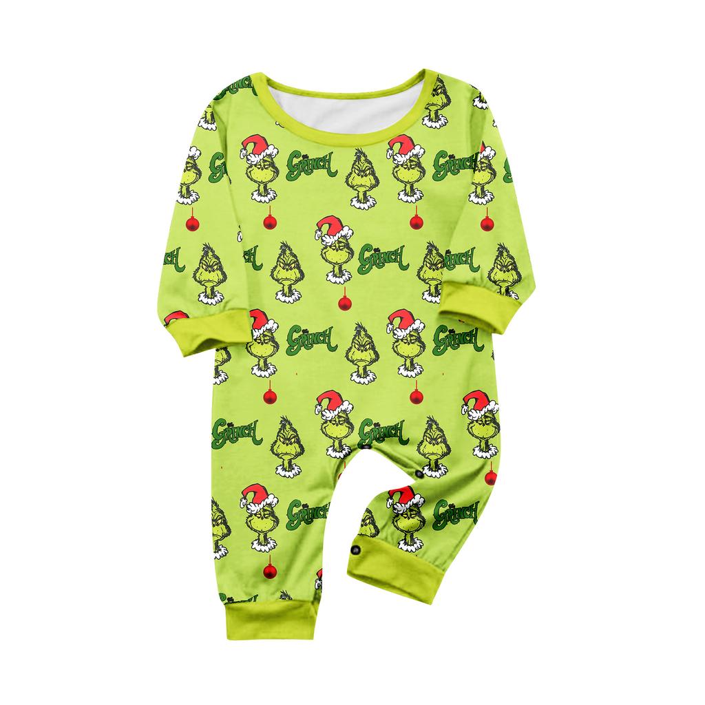 Parent-child Christmas Print Home Suit Long-sleeved Top And Pants