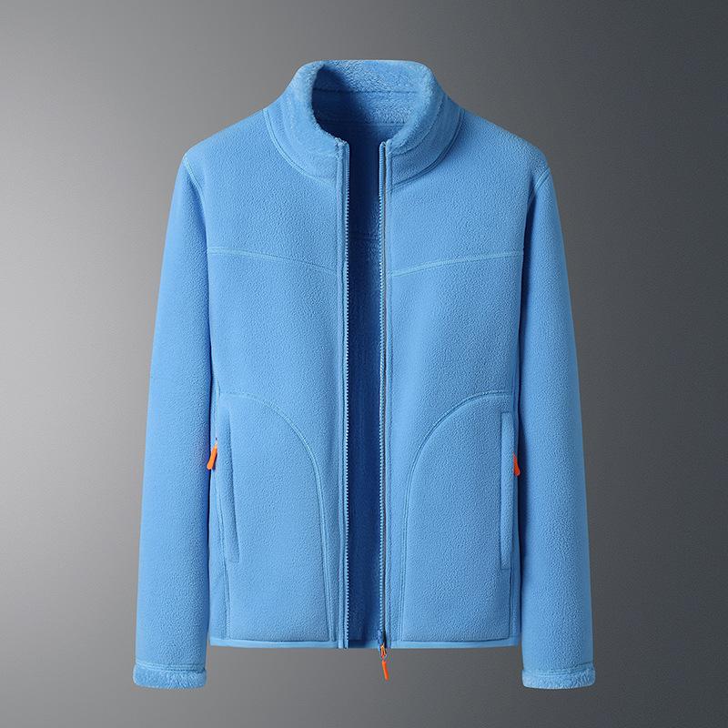 Women's Double-Sided Polar Jacket Autumn Fleece Liner Shan Warm with Velvet Padded Jacket