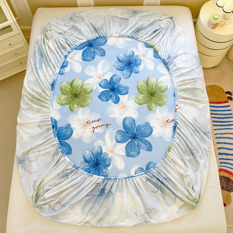 Мягкая простыня в цветочном стиле, постельное белье, не раздражающее кожу, простыня на резинке, зимнее покрывало Sabanas Para Cama (Наволочка Нужен заказ)