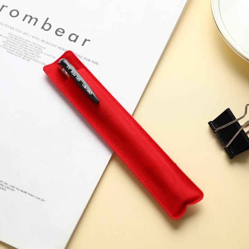 10 шт. бархатный чехол для перьевой ручки, чехол для одного карандаша, ретро-чехол для ручки