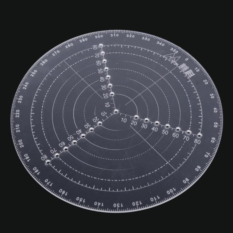 Деревообработка Кругорез Деревообрабатывающий Циркуль Инструмент для рисования кругов Акриловая Точная шкала Центрирующая линейка 20/30см