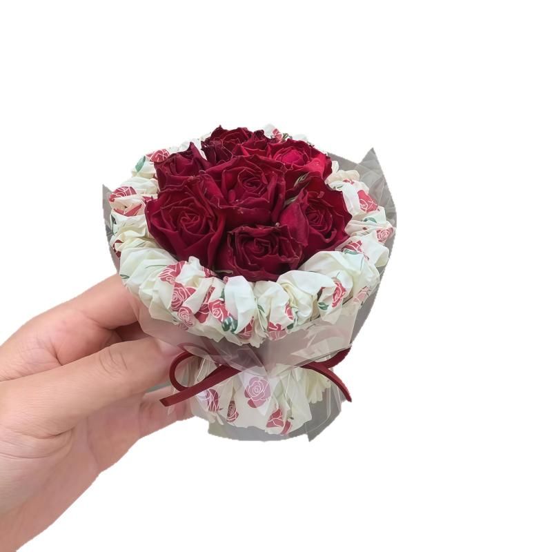 Beautiful Soap Rose Flower Artificial Bouquet for Home Decor and Special Occasions like Christmas