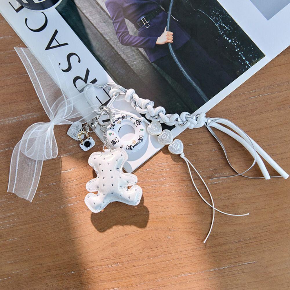 Bag Charm Braided Rope Bag Pendant High-grade Love Tassel Keyring Friends Birthday Gifts