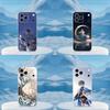 Чехол для телефона I-Ike E-Eveland N-Nijisanji для iPhone 16,15,14,13,12,11,17 Pro,Max,Plus,X,XS,XR,SE,Mini Прозрачный Мягкий Чехол