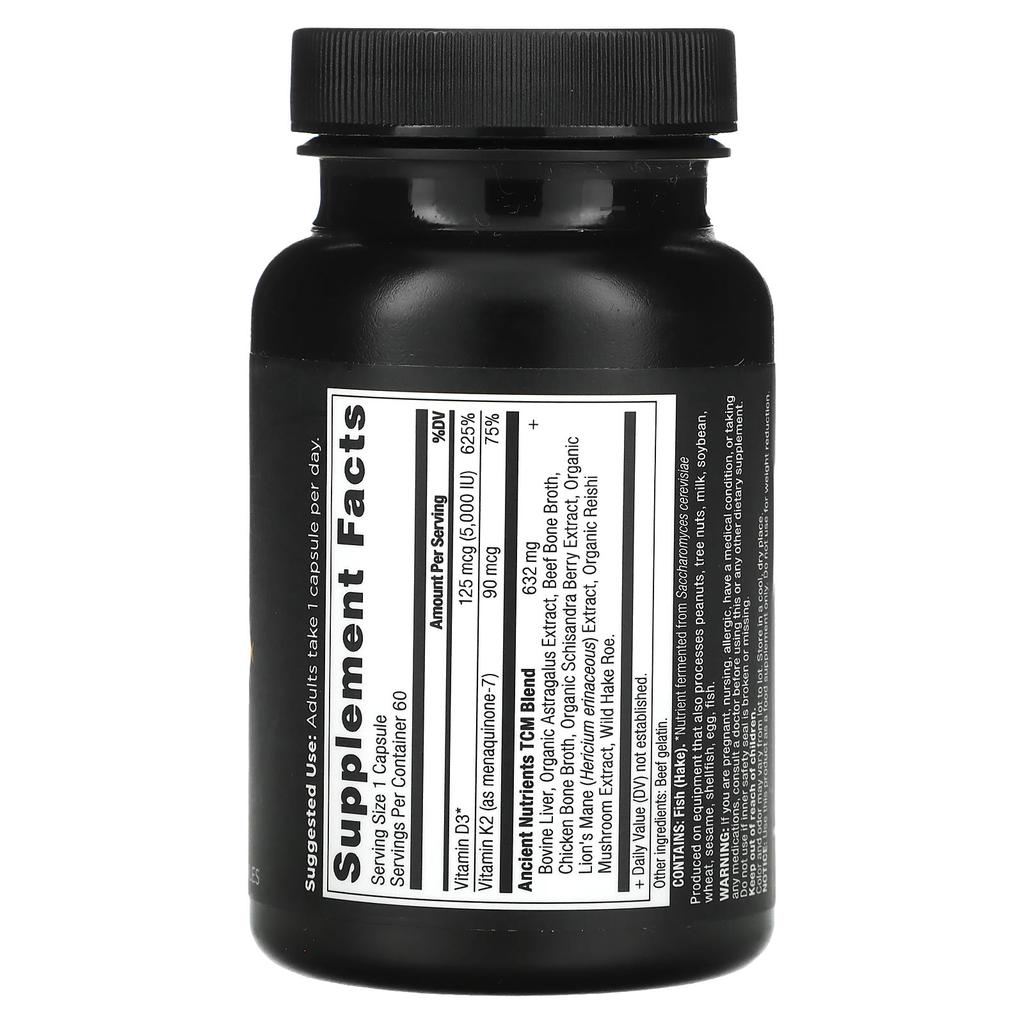 Vitamin D, 125Mcg (5,000Iu), 60 Capsules