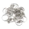 Jewelry DIY Blank Split Metal Keyfob Key Ring Keychain Pendant Holder